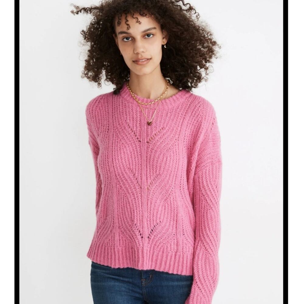 Madewell Charley Pullover Sweater Heather Petunia